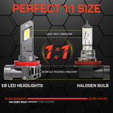 H13 E6 LED Headlight 25W 4000LM 6500K