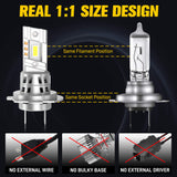 H7 E6S Built-in Fan LED Bulb 30W 3000LM