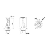 H7 E5 LED Headlight 35W 6000LM 6500K