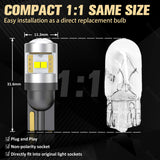 T10 W5W DC10-50V CANBUS 3W 300lm LED Bulb