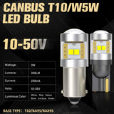 T10 W5W DC10-50V CANBUS 3W 300lm LED Bulb