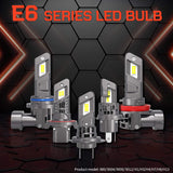 H13 E6 LED Headlight 25W 4000LM 6500K