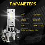 H7 E5 LED Headlight 35W 6000LM 6500K