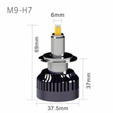 H7 3D LED Headlight 45W 9000LM 6500K