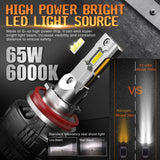 H8/H9/H11 F7 LED Headlight 65W 12000LM 6500K