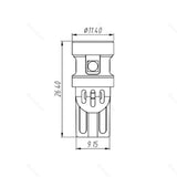 T10 DC9-50V CANBUS 3W 300lm LED Bulb