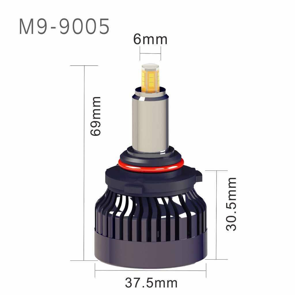 9005/HB3 3D LED Headlight 45W 9000LM 6500K