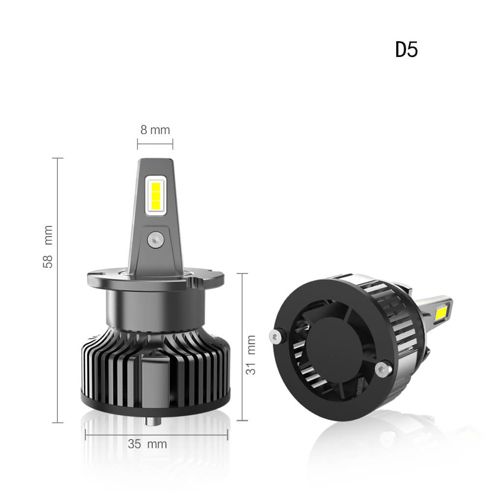 D5 V13 LED Headlight 40W 9000LM 6500K